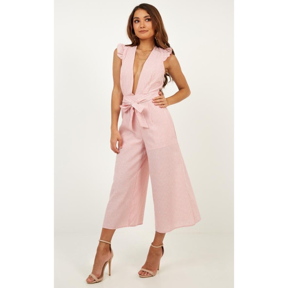 Striped jumpsuit